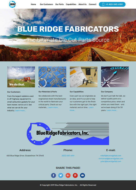 Blue Ridge Fabricators Launches New Website
